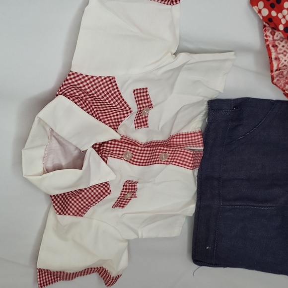 Snoopy Vintage Clothing Western Cowboy outfit 1968 fits 18" dog Plush - Picture 5 of 11